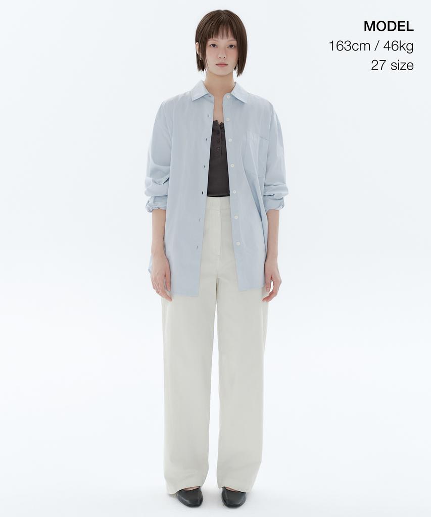 MUSINSA STANDARD WOMAN Женские широкие брюки чинос [Кремовый]