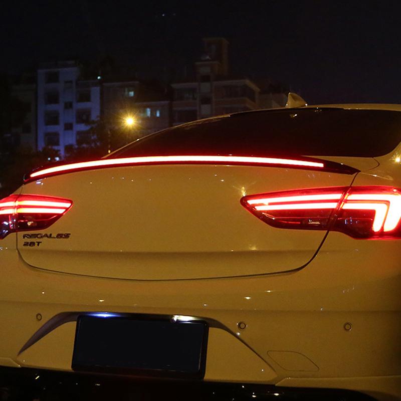 1,1/1,3 м светодиодный задний спойлер из углеродного волокна для автомобиля, аэродинамический профиль, багажник, крыло, гоночное заднее крыло, спойлер на крышу, универсальный задний спойлер для автомобиля