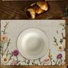 1 шт. Элегантная скатерть-подставка с цветочным узором - Нескользящий термостойкий коврик на стол, Большой 12x18 дюймов (30x46см) для столовой, кухни, вечеринок