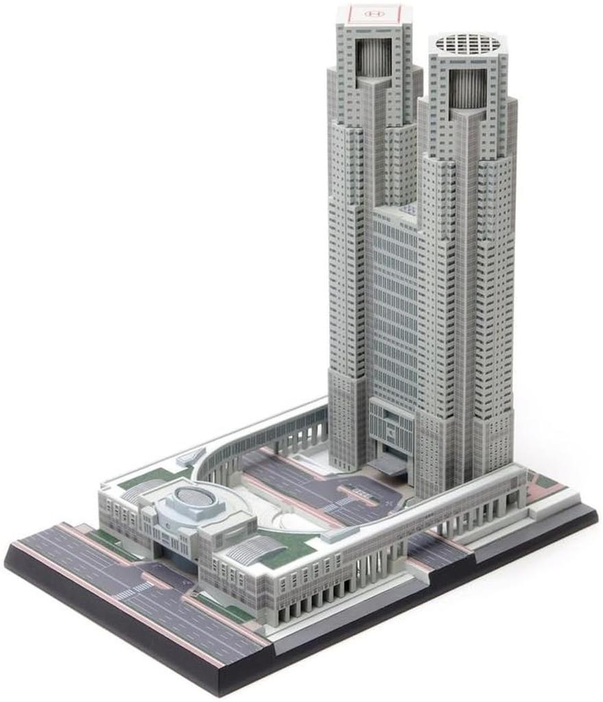 Wave 1/2000 Tokyo Metropolitan Government Building Snap-Fit Type Plastic Model Kit (No Glue Required) OG021