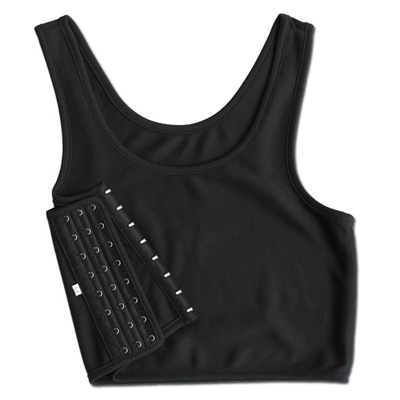 Women Invisible Wrapped Chest Lesbian Corset Tomboy Cosplay Comfortable Type Vest