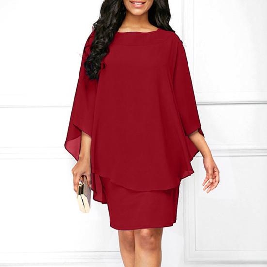 Вечернее платье с круглым вырезом, рабочая одежда, мягкая классическая женская одежда из двух частей, уличная одежда