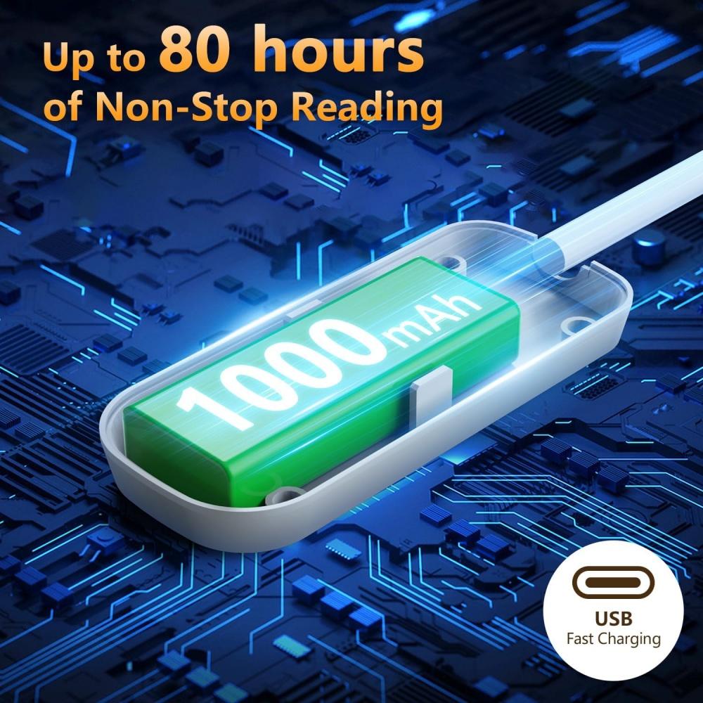 USB Rechargeable 20 Led Clip On Book Light Adjustable Brightness Reading Light Portable Read Light Kids Book Lamp Night Light