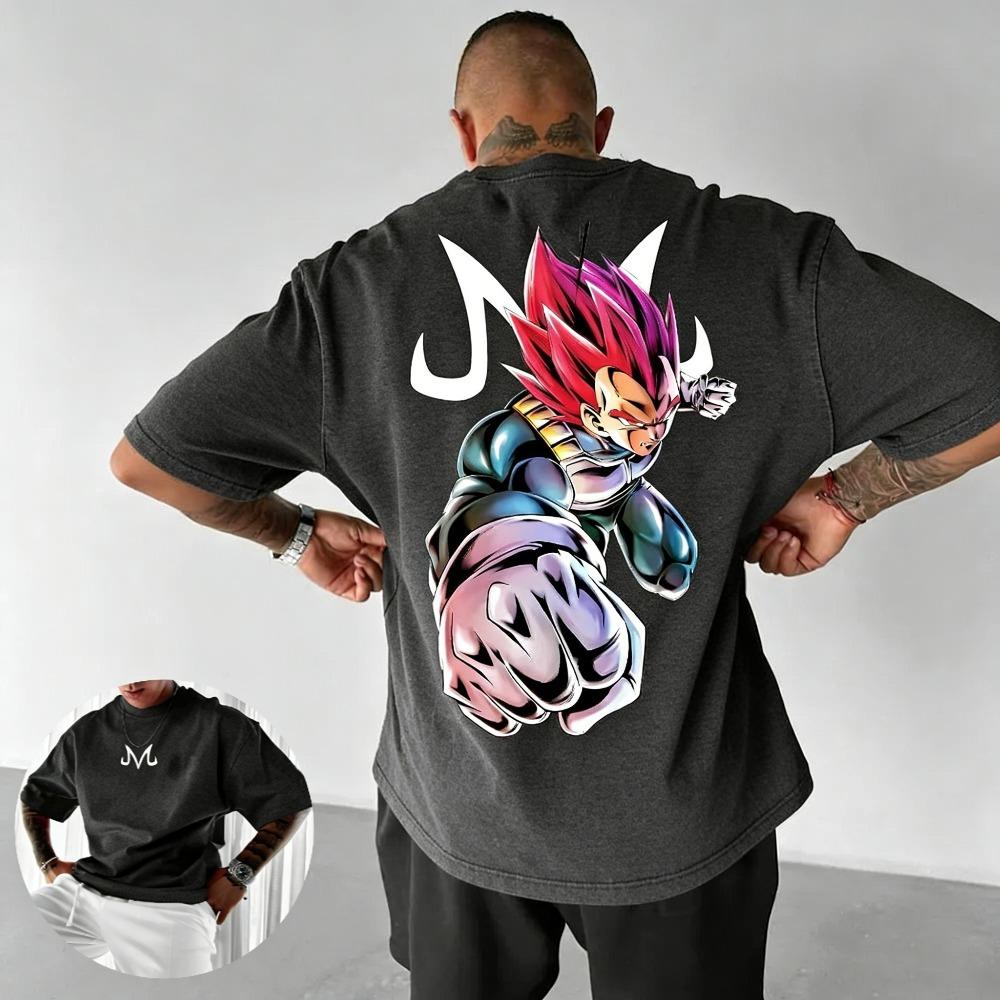 Plus Size Dragon Ball Anime Printed Men WomenTshirt Casual Parent Child Tops Harajuku Style Summer Fashion Y2K Street Wear