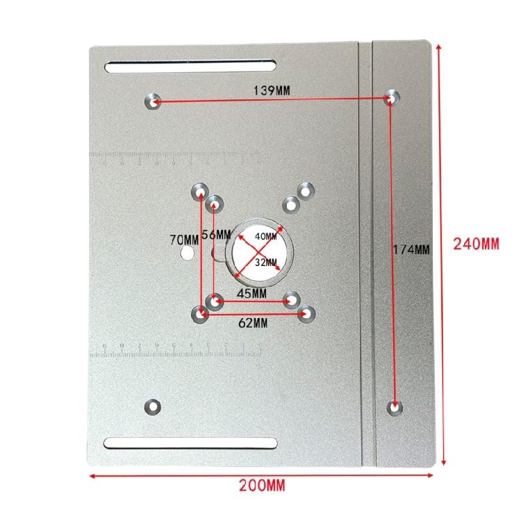 Ручной набор лифта для фрезера с алюминиевой погружной опорной плитой, совместимость с моторами 64 66 мм, набор аксессуаров для столярных верстаков