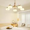 Скандинавская современная светодиодная деревянная люстра – Японский стиль, удобный для глаз дизайн птицы для гостиных и ресторанов