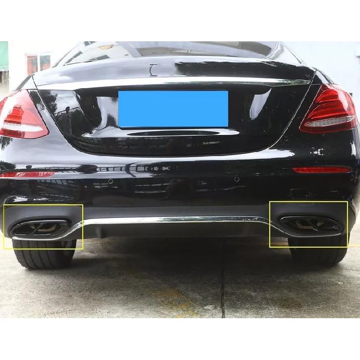 Black Exhaust Tip Muffler Pipe Cover For A Class W176 B Class w246 for Mercedes Benz W212 W213 W205 X253 C180 C200 Tail Pipe
