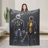 Шлем Random Daft Punk Фланелевое одеяло Мягкое теплое постельное белье Пледы для дивана кровати Путешествия на самолете Печать Покрывало Чехол для дивана-кровати