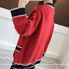 Spring and Autumn Women's Loose Medium Long Cardigan Sweater Lazy Style Sweater Cardigan