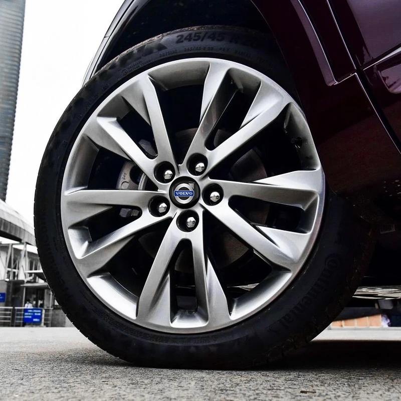 wznge4 4Pcs 56mm Volvo Car Wheel Hub Center Cap Logo Stickers, Emblem Decals for XC40 XC60 XC90 S60 S90 V50 V70 V60 Auto Accessories