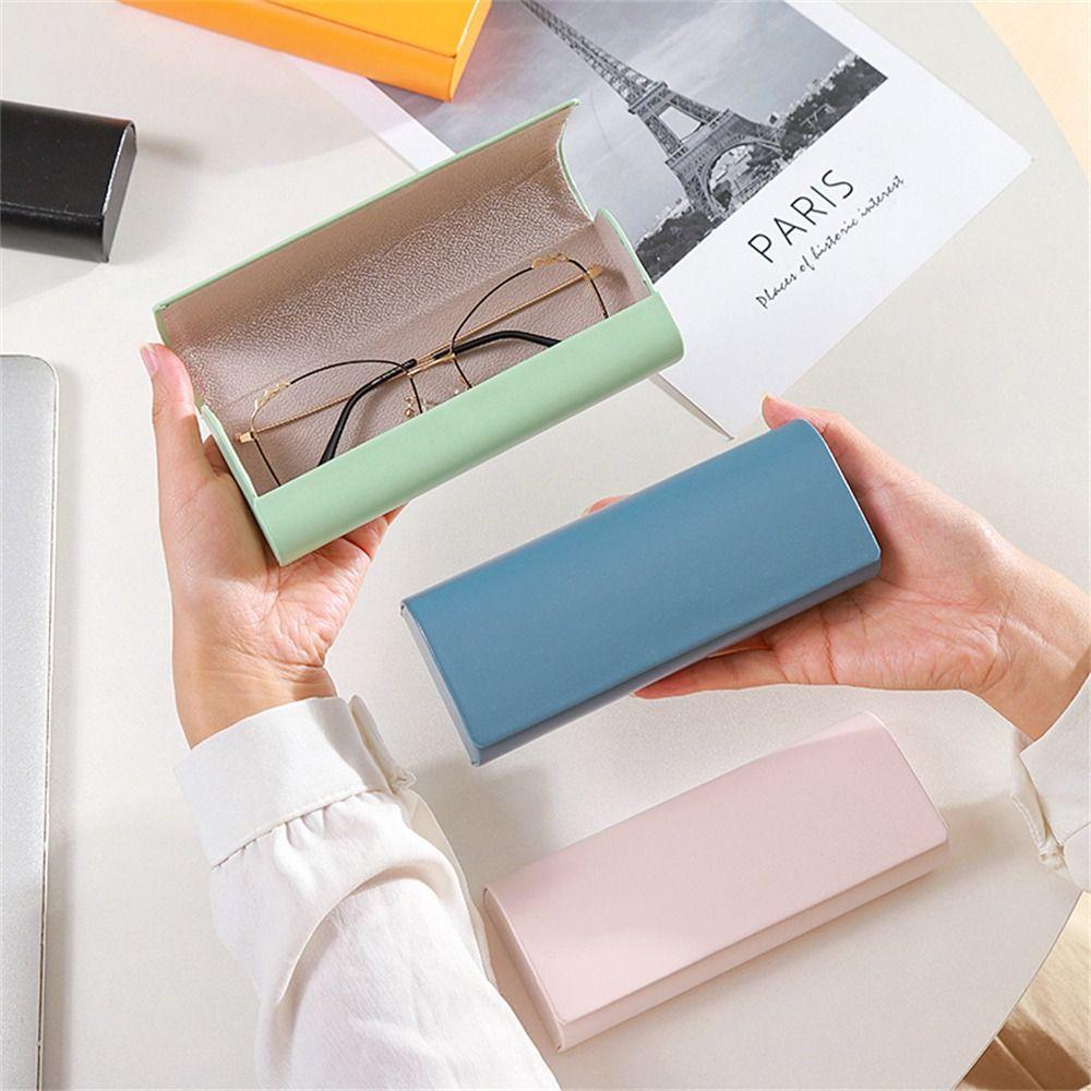 Складная коробка для очков, устойчивая к давлению защита для очков, портативные футляры для очков унисекс