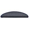 Step Mats 15 pcs. 56 x 17 x 3 cm Dark Gray and Blue Semi Circular