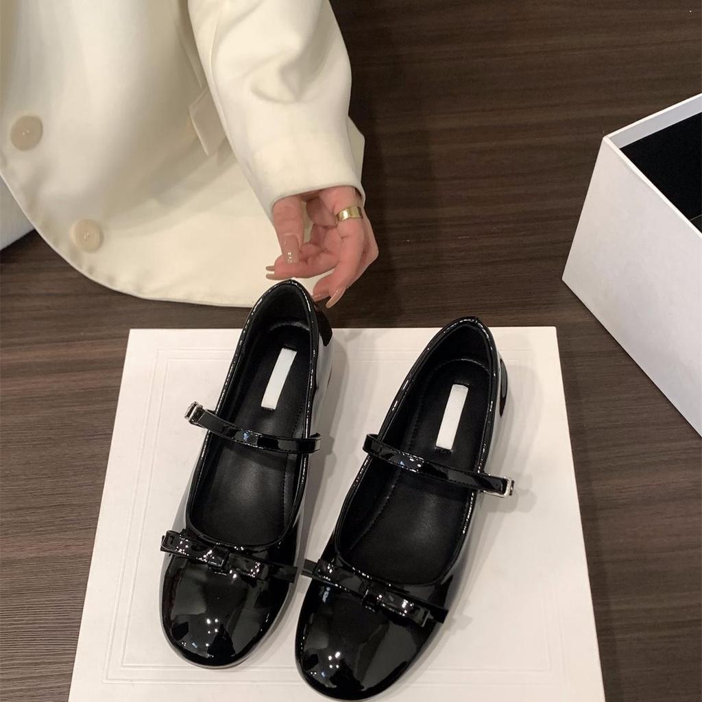 Inner Height Increase French Nude Single Shoes Women's Shoes 2025 New Spring Ballet with Skirt Mary Jane Evening Shoes