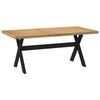 VidaXL Dining Table NOAIN X-shaped Legs 180x90x75cm Solid Pine, Dining Table, Dinner Table, Table of 4100046