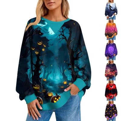 Женский повседневный полосатый пуловер, рубашка с длинным рукавом, толстовка большого размера