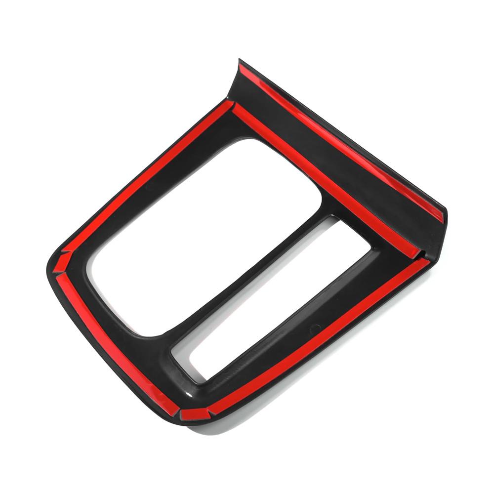 Carbon Fiber Look Console Gear Shift Panel Cover Trim For Honda CRV CR-V 2023-2024