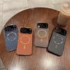Магнитный чехол из ТПУ с карбоновым волокном для iPhone 17 16 15 14 Pro Max Для беспроводной зарядки Magsafe Ударопрочная задняя крышка с покрытием