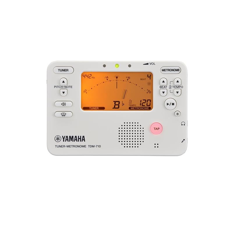 Тюнер-метроном Yamaha TDM-710IV (слоновая кость): Особенности: одновременная функция тюнера и метронома, идеально подходит для ежедневных тренировок, и включает звуковое сопровождение