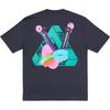 Palace Футболка Tri-Twister темно-синяя унисекс-топы синего цвета P24TS224