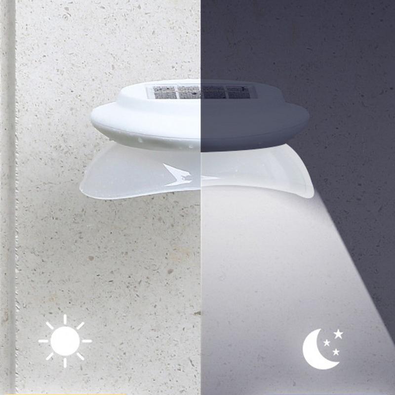 LED Solar Wall Lamp Perforated Outdoor Decorative Fence Lamp Outdoor Waterproof Eaves Garden Wall Lighting Fence Lamp Courtyard Outdoor Courtyard Lamp