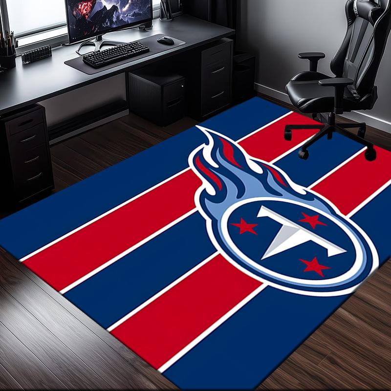 Titans Crest Rug Office Carpet Non-Slip Mat, Chair Rug Floor Covering for Gaming, Bedroom, Living Room , Home Decor Christmas Gift