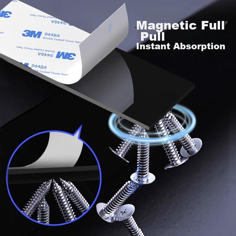 3M Strong Adhesive Soft Magnetic Sticker, Blackboard Magnetic Suction Patch Whiteboard Magnet Teaching Aid for Window And Door Curtain, 30mm*90mm*2mm