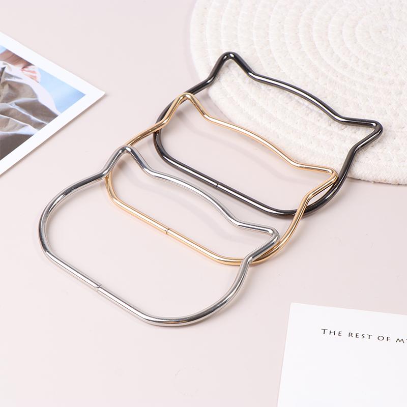 1 шт., аксессуары для фурнитуры с ручкой для сумки, круглая голова медведя, кошачья голова, квадратное кольцо для переноски, портативная замена, сумка для багажа, сделай сам