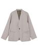 SHIPS Colors Men's Wool-Like Collarless Jacket, Hand Washable, Size 214040001, Beige, Size S