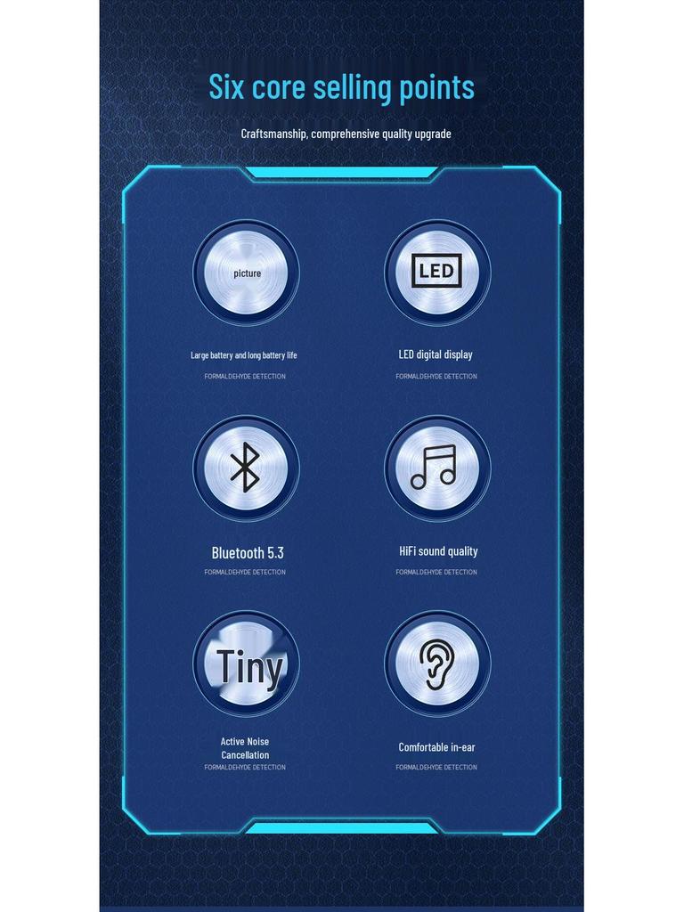GT010 Bluetooth Earphone: Clip-on, Large Battery, Vibration, Retractable, Digital Display for Business Calls