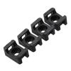Black Width Cable Tie Mount Wire Holder Base Saddle Type