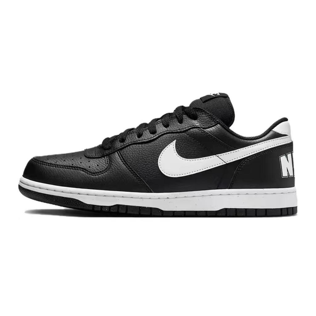 Nike Dunk Abrasion Resistant Breathable Low top Skateboard Shoes Unisex Black Gray White 355152-016(Team1597--)