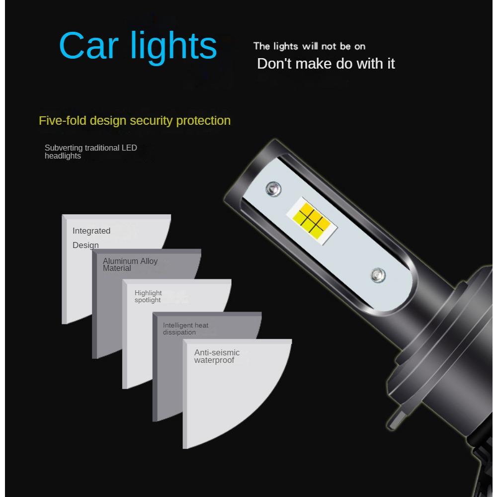 T6 трехцветная автомобильная светодиодная фара, фара дальнего и ближнего света, встроенная фара, золотой свет, противотуманные фары H1 H7 H11