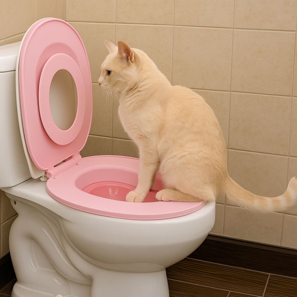 Многоразовый кошачий лоток Устойчивый тренажер для гигиены питомца Практичный тренажер для кошачьего туалета Бытовой