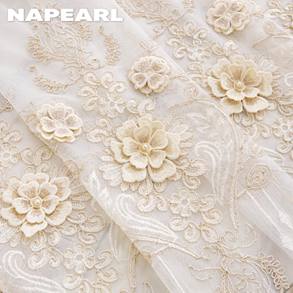 1 шт. NAPEARL Французское роскошное кружево с рельефной вышивкой, полупрозрачная тюль, высота 260 см, для гостиной, спальни, украшения окна, домашнего декора