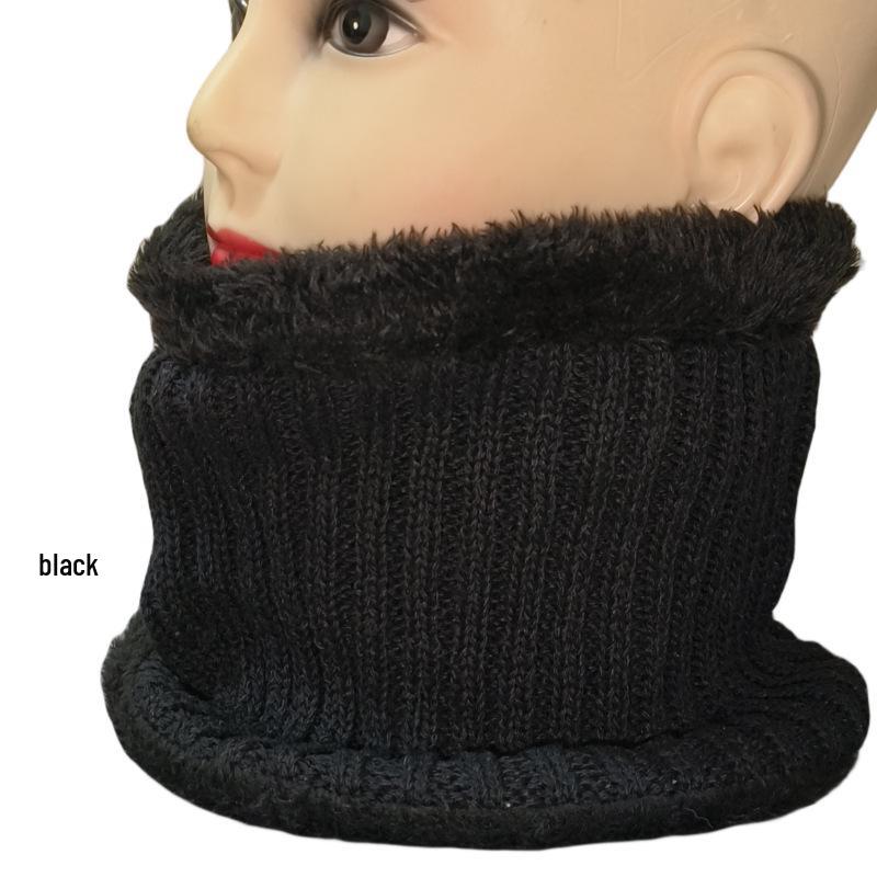 Unisex Thick Velvet Knit Neck Warmer for Cycling - Cozy and Windproof for Autumn and Winter