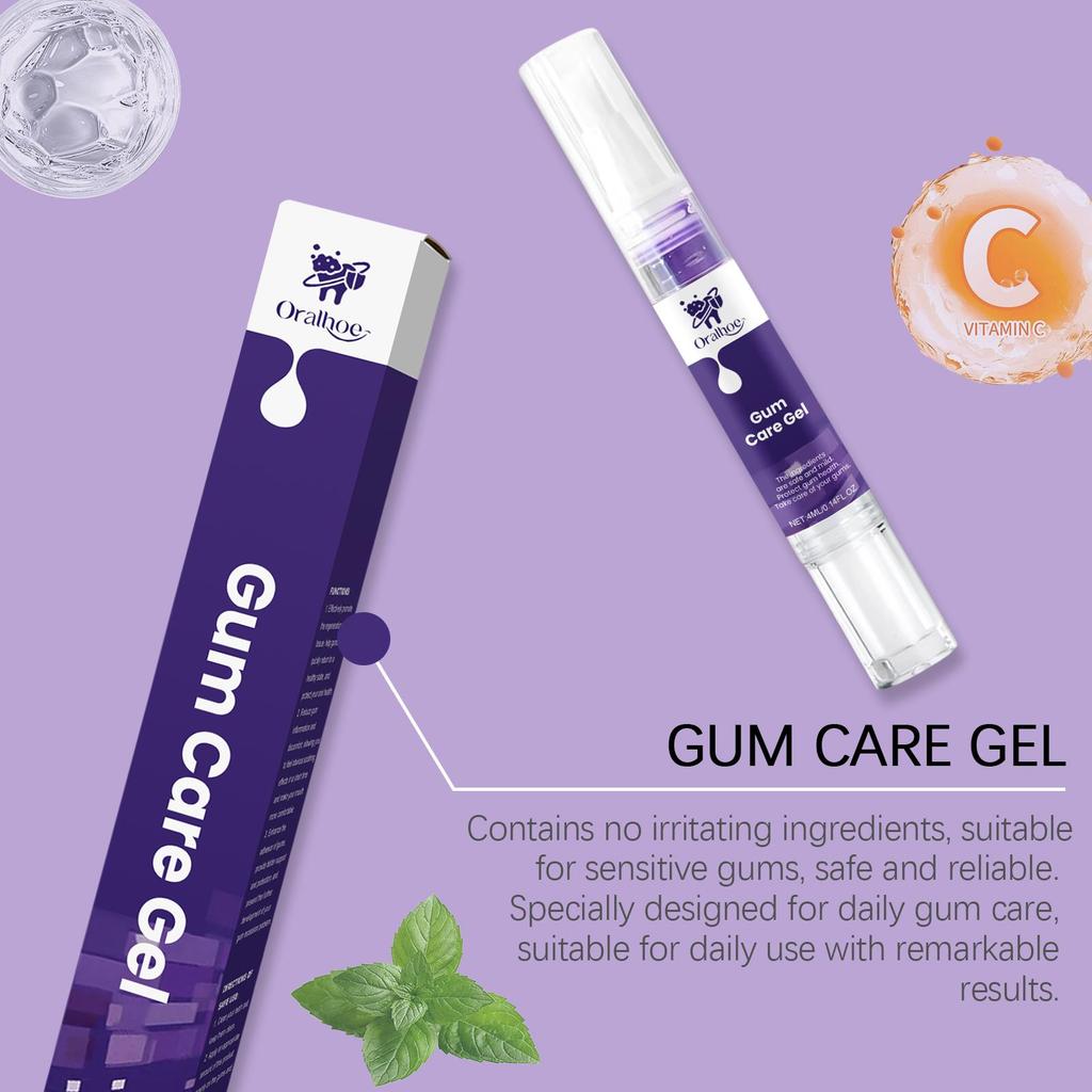 Oralhoe Фиолетовый гель для ухода за деснами Глубокая очистка Пятна Бережный уход за деснами Уход за зубами