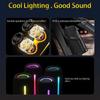 2400mAh Bluetooth Speaker LED Flashing Soundbar Portable Outdoor Sound Box Waterproof Loudspeaker Support TF Card