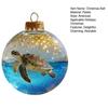 3D Animal Christmas Ball Ornament Funny Dog/Cat/Turtle Hanging Decoraton Clear Plastic Xmas Balls Ornament for Winter Holiday Tree Decor
