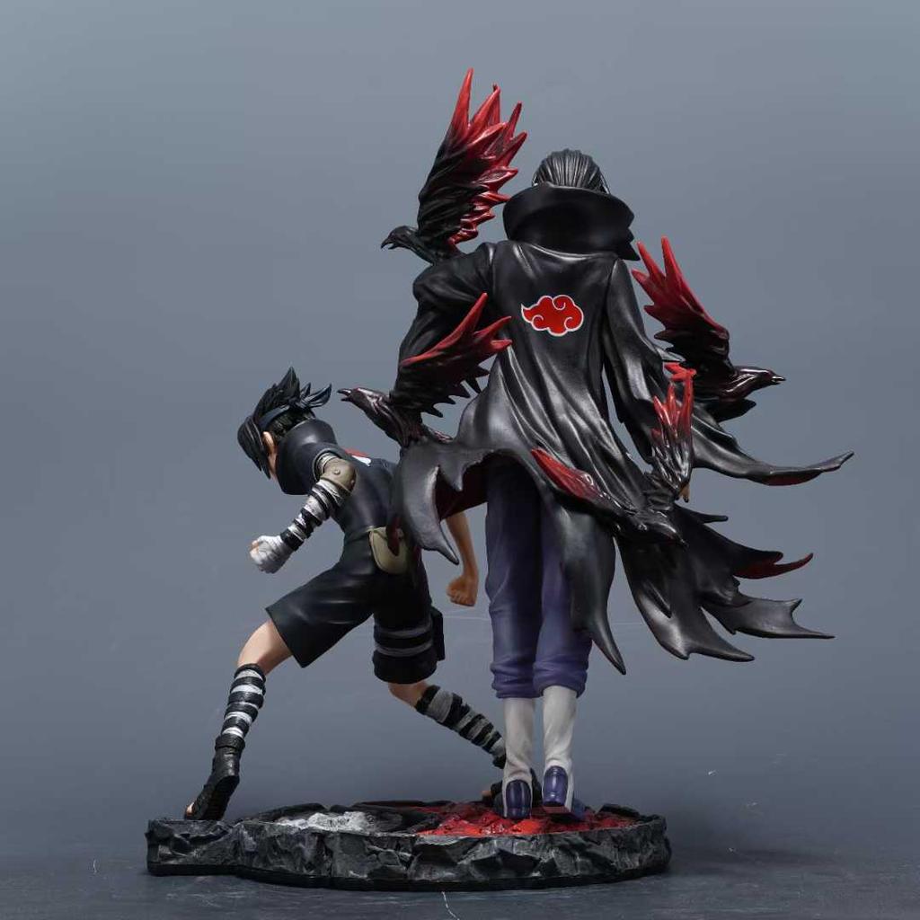 MZ Zuo Хокаге Облигации: Учиха Итачи и Саске Наруто Фигурка Ниндзя Украшение Статуя GK