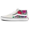 SK8 Mid Flower Plaid White/Grey Women's Sneakers VN0A3WM340G