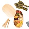 Обертка для бенто Magewappa Bento Box Набор для начинающих Деревянная одноярусная коробка для бенто из натурального дерева Magewappa Bento Lunch Box Стильная и милая для мужчин и женщин