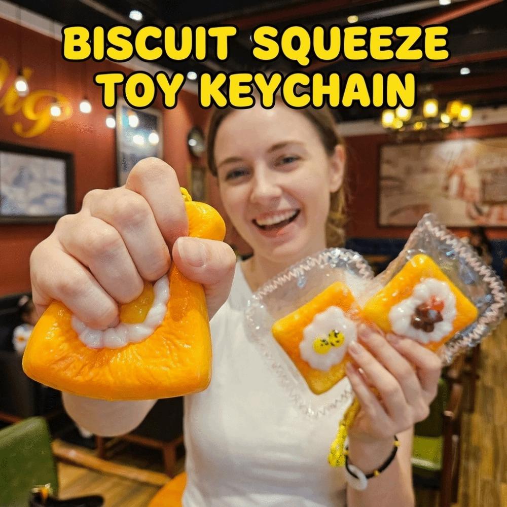 Simulated Food Realistic Food Pinch Quick Rebound Hand Stitched Pendant Fidget Toy Travel
