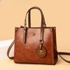 3 Layers Casual Tote Vintage Ladies Tote Hand Bag Leather Luxury Handbags Women Designer Bags for Women