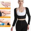 Женская футболка с длинными рукавами для похудения рук, полимерный спортивный жилет для сауны, майки для тренировок, корректирующее белье, триммер для рук, тренажер для талии, компрессионные рукава