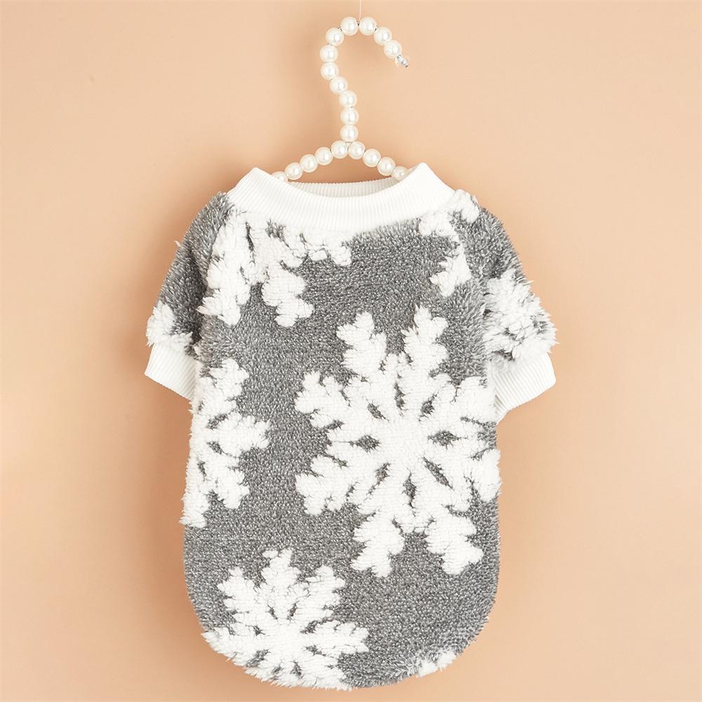 Christmas Puppy Dog Sweater for Small Dogs Winter Warm Pet Velvet Clothing Schnauzer Poodle Pullovers Hoodies mascotas Clothes