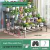 Stainless Steel Multi-Tiered Balcony Plant Stand