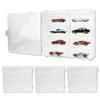 Clear Miniature Car Display Case, 8-Square X 4-Piece Set, Holds 32 Cars, Stackable, Tomica, Hot Wheels