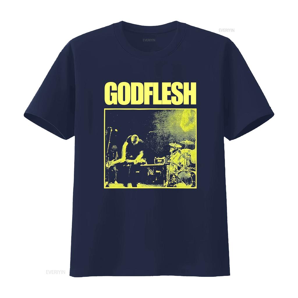 Godflesh SlateУнисекс Индустриальная Металл Группа Рок Футболка Bt648 Винтажная Мода Дышащая Слегка Растягивающаяся Стильная Унисекс