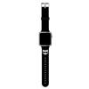 Karl Lagerfeld Klawlslck Apple Watch Strap 42/44/45/49Mm Black/Black Strap Silicone Choupette Heads