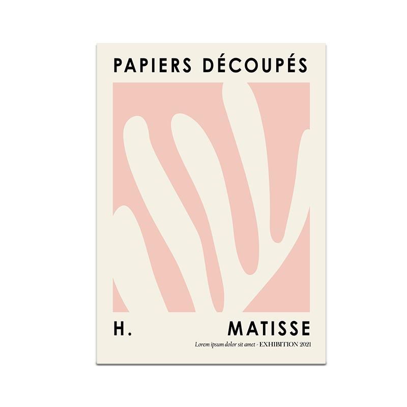 Абстрактные линии Картина на холсте Плакат Скандинавский Матисс Настенная печать Декоративная картина девушки Современная гостиная Домашний декор Без рамы